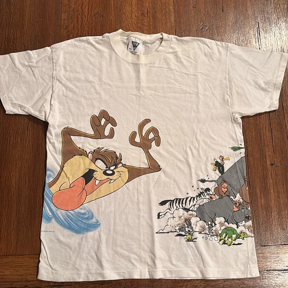 Vintage Warner Brothers 1993 Tasmanian Devil double sided single stitch